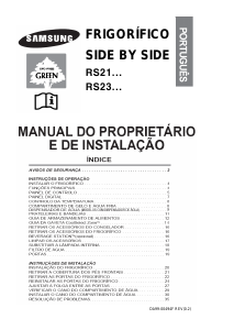 Manual Samsung RS22KLAT Frigorífico combinado
