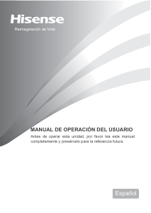 Manual de uso Hisense FV306N4AW1 Congelador