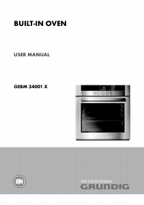 Manual Grundig GEBM 34001 X Oven