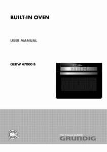 Manual Grundig GEKW 47000 B Oven