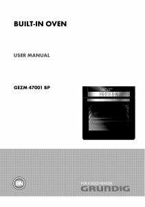 Manual Grundig GEZM 47001 BP Oven