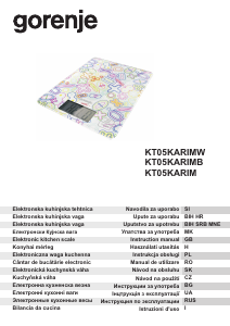 Priročnik Gorenje KT05KARIMW Kuhinjska tehtnica