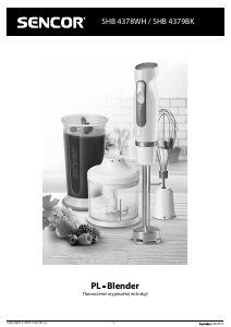 Instrukcja Sencor SHB 4378WH Blender ręczny