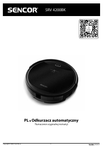 Instrukcja Sencor SRV 4200BK Odkurzacz