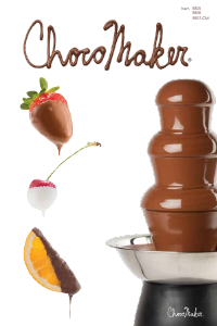 Handleiding ChocoMaker 9806 Chocoladefontein