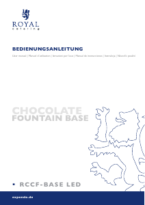 Bedienungsanleitung Royal Catering RCCF-Base LED Schokobrunnen