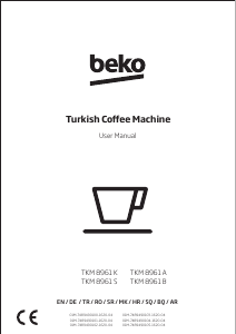 Kullanım kılavuzu BEKO TKM 8961 A Kahve makinesi