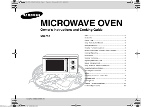 Handleiding Samsung QW71X/BOL Magnetron