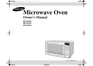Handleiding Samsung MS143HCE Magnetron