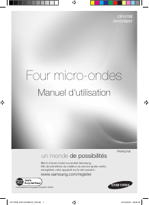 Mode d’emploi Samsung CP1370E-B Micro-onde