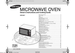 Manual Samsung CM1031-B Microwave
