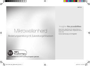 Bedienungsanleitung Samsung GE72V-WW Mikrowelle