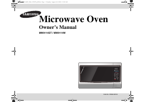 Manual Samsung MW9114ST Microwave