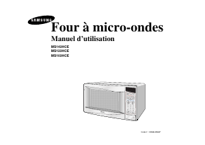 Mode d’emploi Samsung MS103HCE-5 Micro-onde