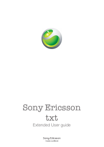 Bruksanvisning Sony Ericsson txt Mobiltelefon