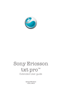 Handleiding Sony Ericsson txt pro Mobiele telefoon