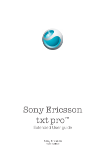 Bruksanvisning Sony Ericsson txt pro Mobiltelefon
