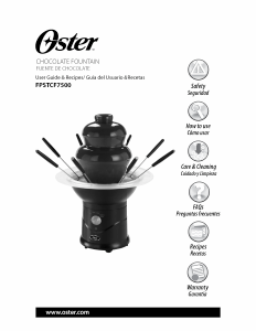 Manual Oster FPSTCF7500 Chocolate Fountain