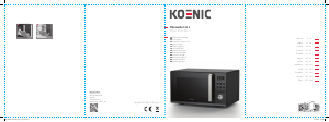 Használati útmutató Koenic KMWC 2521 DB Mikrohullámú sütő