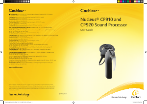 Handleiding Cochlear Nucleus CP910 Hoortoestel