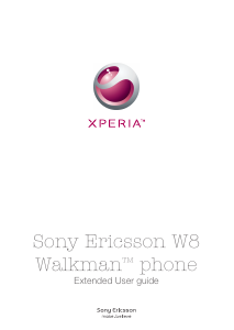 Manual Sony Ericsson W8 Walkan Mobile Phone