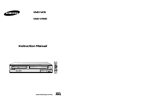 Handleiding Samsung DVDV7500 DVD-Video combinatie