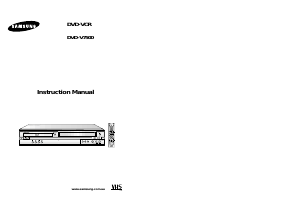 Manual Samsung DVD-V7500V DVD-Video Combination