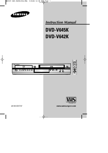 Manual Samsung DVD-V642K DVD-Video Combination