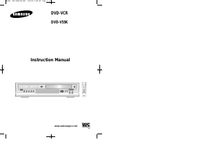 Handleiding Samsung DVD-V55KV DVD-Video combinatie