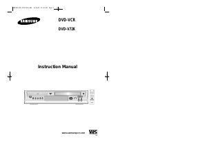 Handleiding Samsung DVD-V72K DVD-Video combinatie