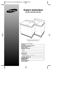 Handleiding Samsung WT80B1P Wasmachine