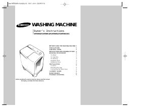 Manual Samsung WT80S2 Washing Machine