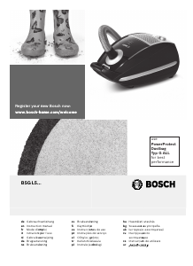 Kullanım kılavuzu Bosch BSGL5331 Elektrikli süpürge