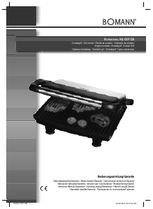 Manual de uso Bomann KG 1207 CB Grill de contacto