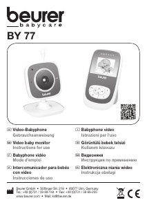 Manual Beurer BY 77 Baby Monitor