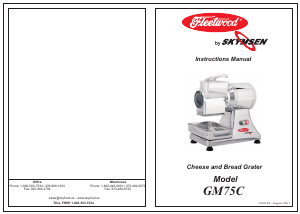 Manual Fleetwood GM75C Cheese Grater