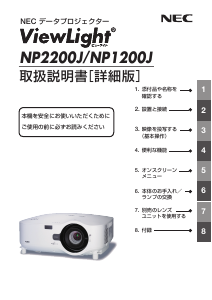 説明書 日本電気 NP1200J プロジェクター - ページ 5