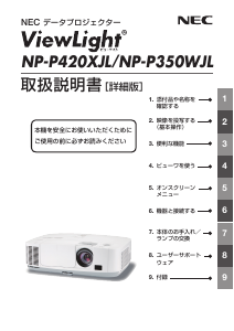 日本電気 プロジェクター のマニュアル