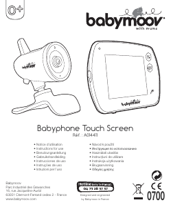 Руководство Babymoov A014411 Touch Screen Радионяня