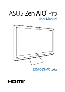 Handleiding Asus Zen AiO Pro Z220IC Desktop