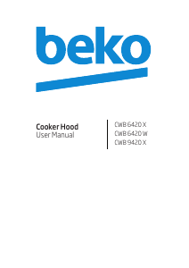 Käyttöohje BEKO CWB 9420 X Liesituuletin