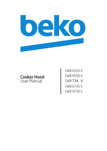 Kasutusjuhend BEKO CWB 9550 X Köögi õhupuhasti