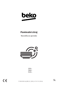Priročnik BEKO DFN 26420 X Pomivalni stroj