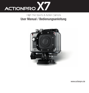 Bedienungsanleitung Actionpro X7 Action-cam