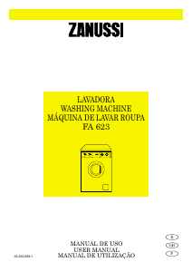 Manual Zanussi FA 623 Máquina de lavar roupa