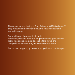 Handleiding Sony Ericsson W705 Mobiele telefoon