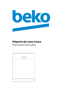 Manual BEKO DSN 4533 FX Máquina de lavar louça