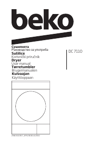 Priručnik BEKO DC 7110 Sušilica