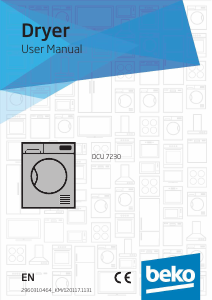 Handleiding BEKO DCU 7230 S Wasdroger