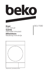 Vadovas BEKO DCU 7330 Džiovyklė